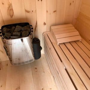 barrel sauna inside Bunkie Life  x